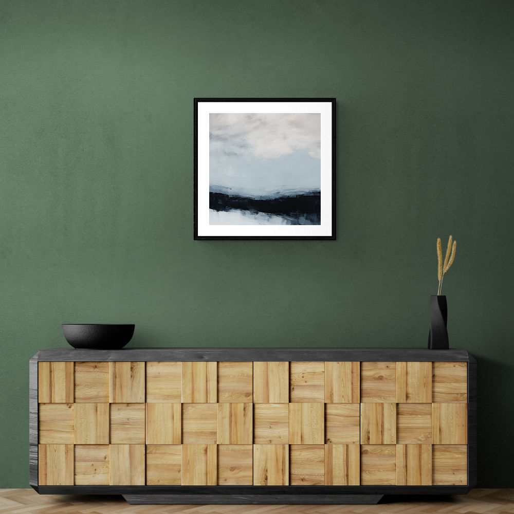 Abstract Landscape Artwork In A Cold Storm Abstract Landscape Artwork In A Cold Storm
