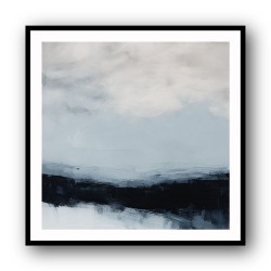 Abstract Landscape Artwork In A Cold Storm