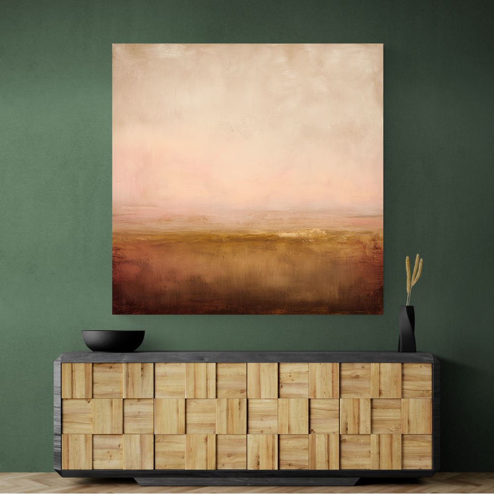 Abstract Landscape With Warm Layered Tones Abstract Landscape With Warm Layered Tones