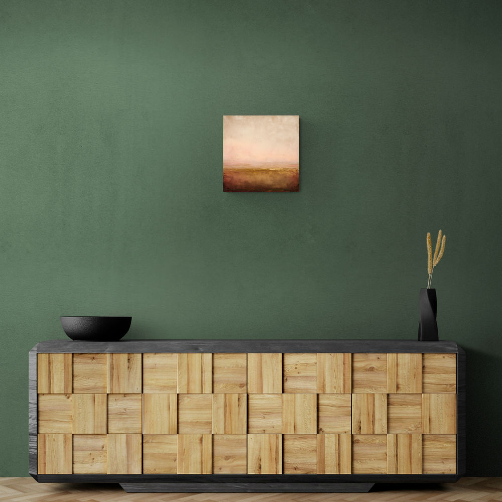 Abstract Landscape With Warm Layered Tones Abstract Landscape With Warm Layered Tones