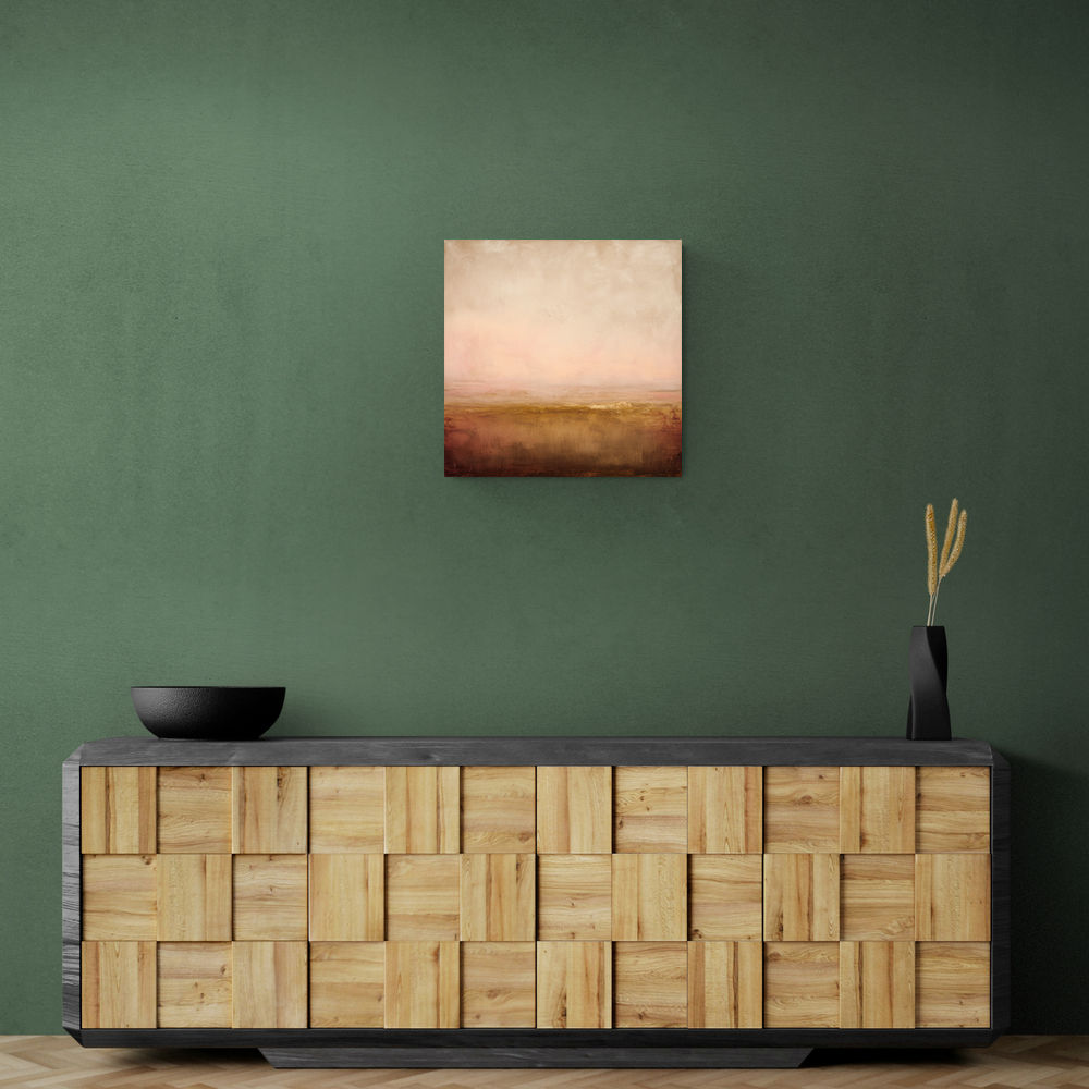 Abstract Landscape With Warm Layered Tones Abstract Landscape With Warm Layered Tones