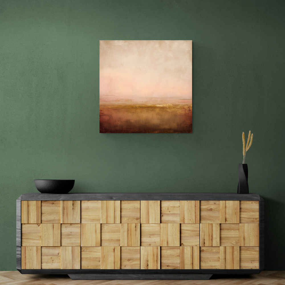 Abstract Landscape With Warm Layered Tones Abstract Landscape With Warm Layered Tones