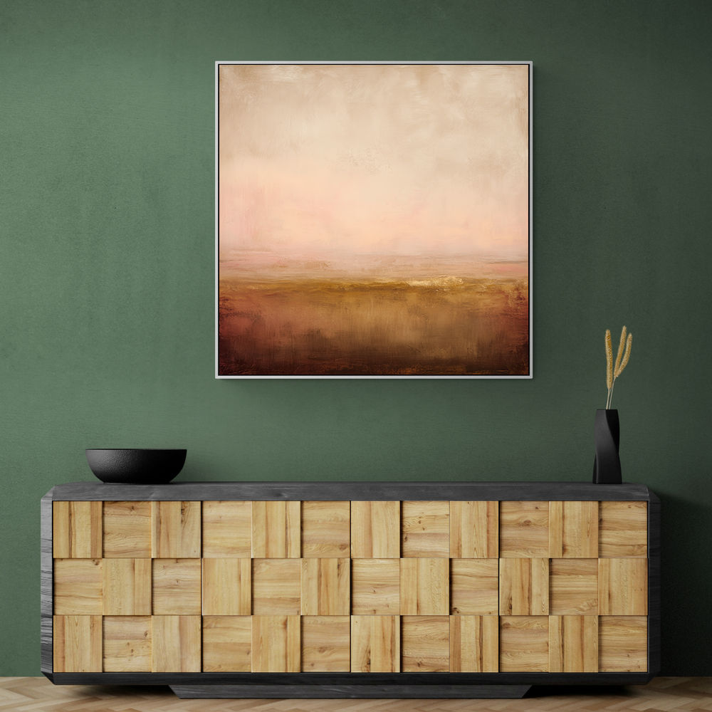 Abstract Landscape With Warm Layered Tones Abstract Landscape With Warm Layered Tones