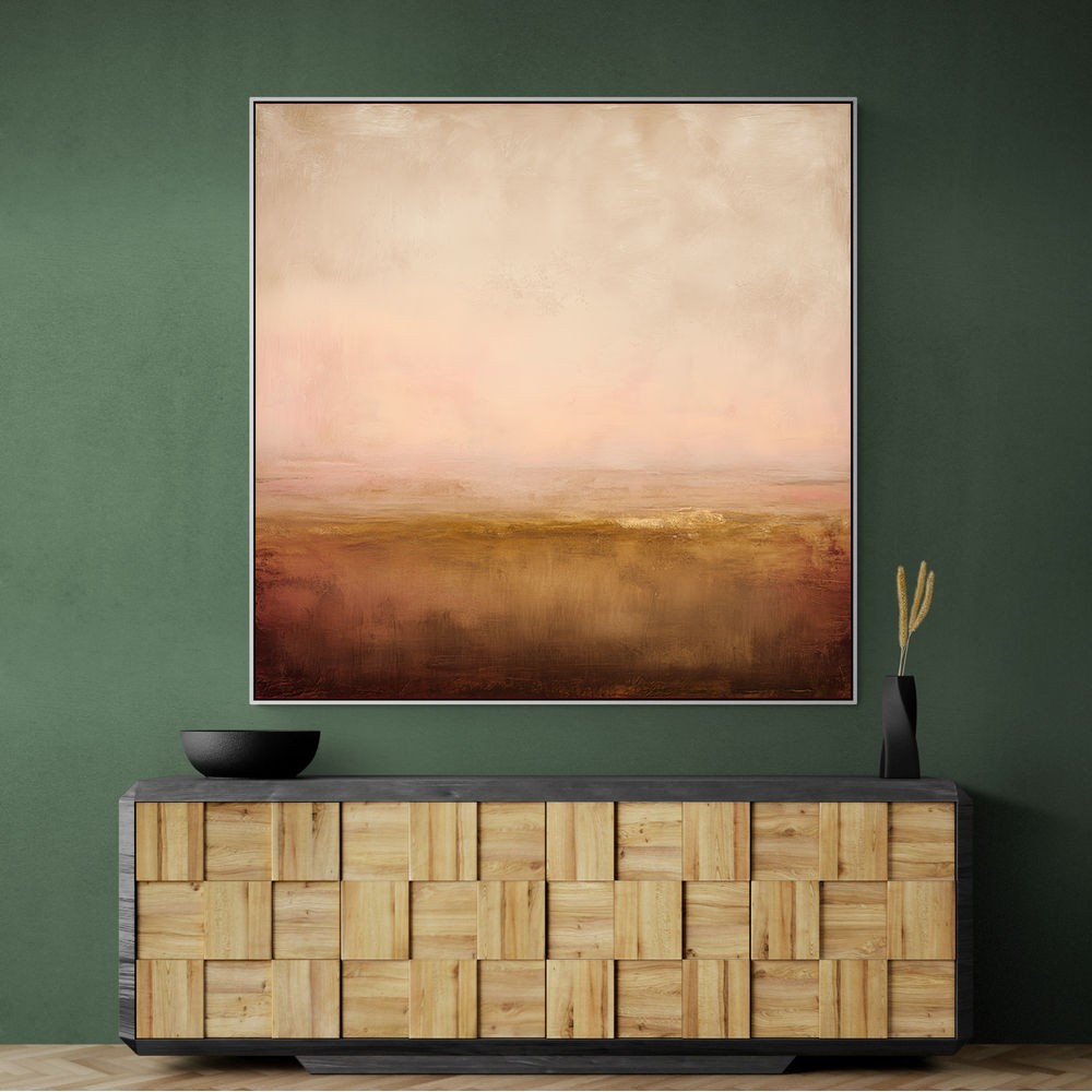 Abstract Landscape With Warm Layered Tones Abstract Landscape With Warm Layered Tones