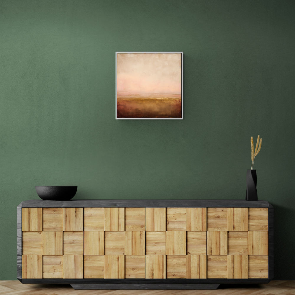 Abstract Landscape With Warm Layered Tones Abstract Landscape With Warm Layered Tones