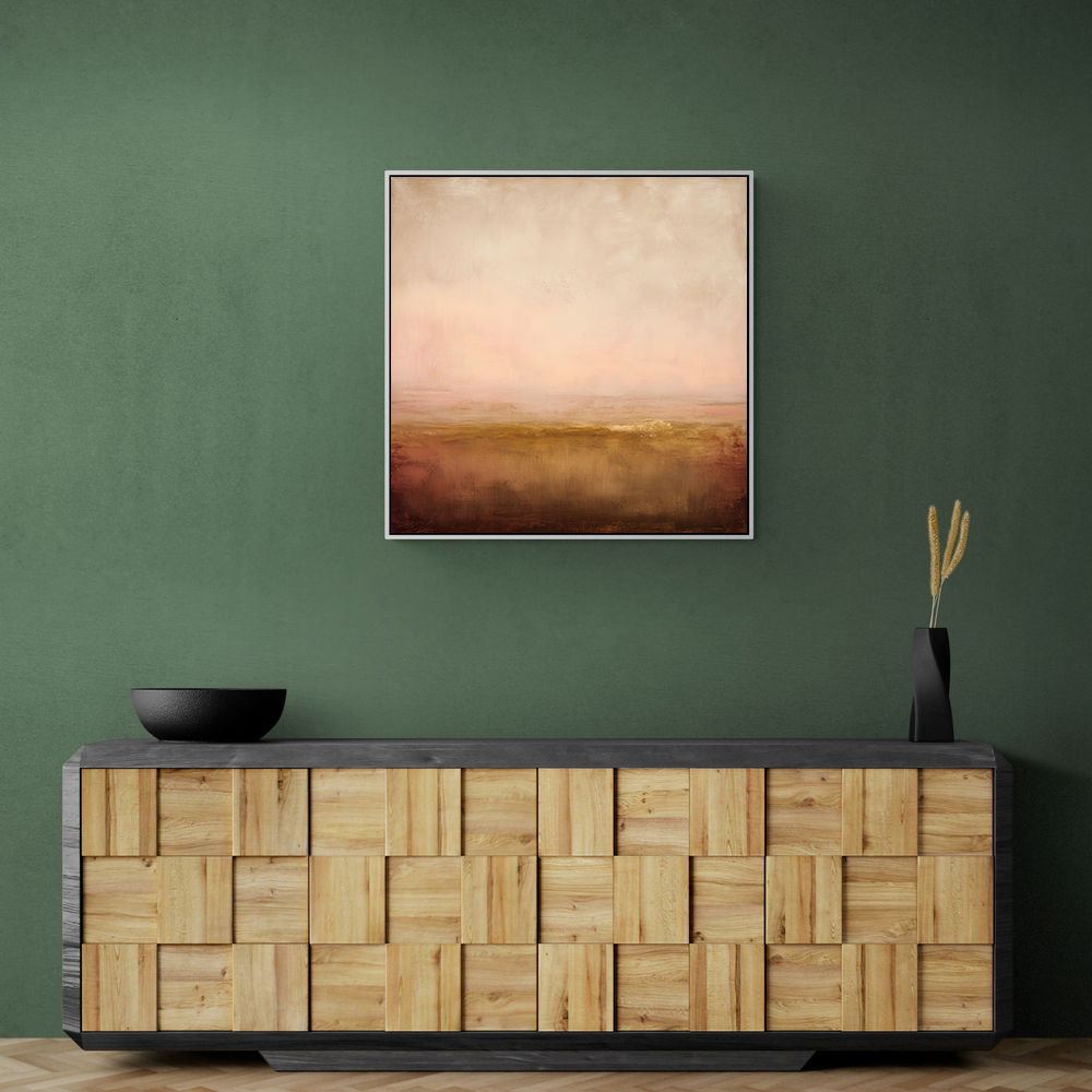 Abstract Landscape With Warm Layered Tones Abstract Landscape With Warm Layered Tones