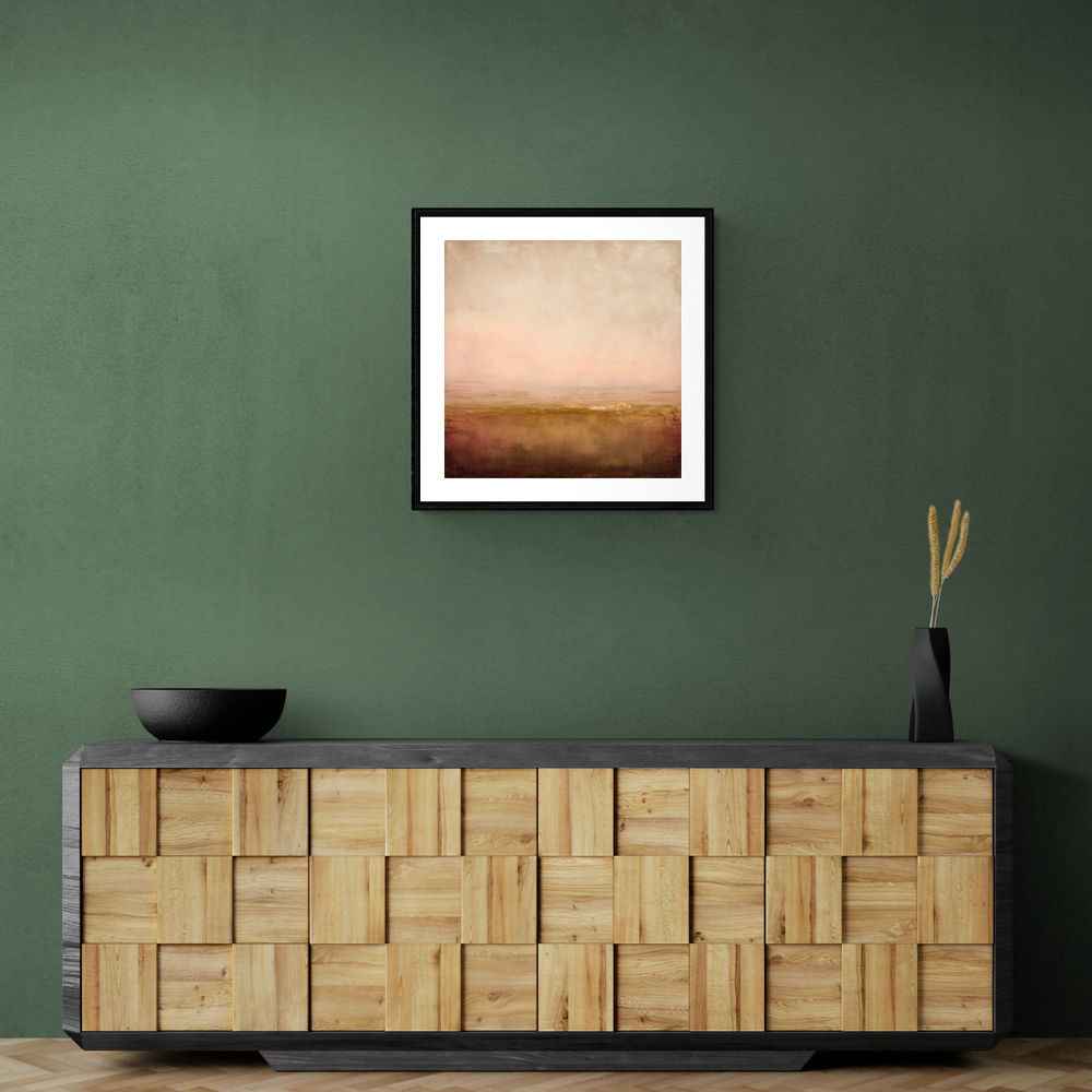 Abstract Landscape With Warm Layered Tones Abstract Landscape With Warm Layered Tones