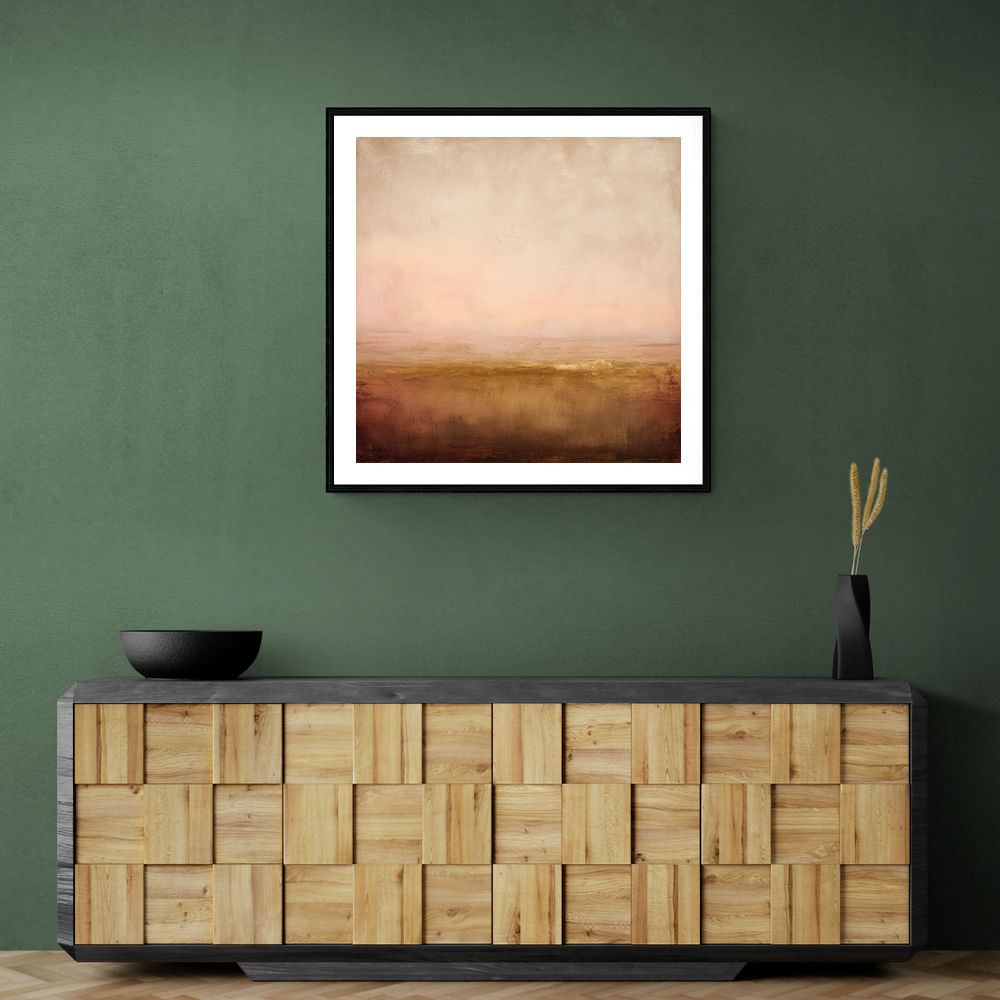 Abstract Landscape With Warm Layered Tones Abstract Landscape With Warm Layered Tones