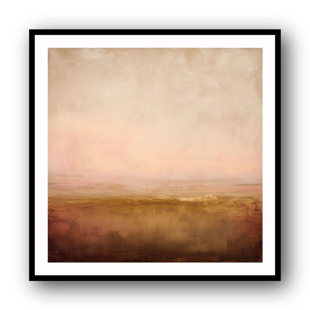 Abstract Landscape With Warm Layered Tones Abstract Landscape With Warm Layered Tones