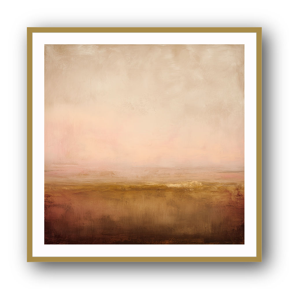 Abstract Landscape With Warm Layered Tones Abstract Landscape With Warm Layered Tones