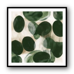Abstract Minimalist Artwork With Overlapping Ovals 12