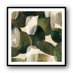 Abstract Minimalist Artwork With Overlapping Ovals 7