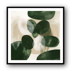 Abstract Minimalist Artwork With Overlapping Ovals 8