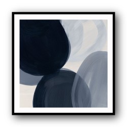Abstract Minimalist Artwork With Overlapping Ovals 9