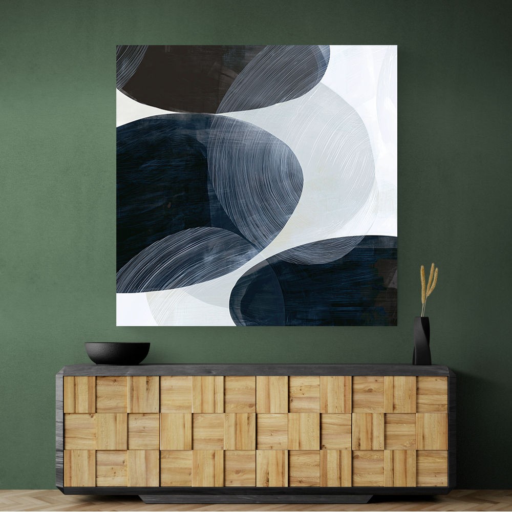 Abstract Minimalist Artwork With Overlapping Ovals 2 Abstract Minimalist Artwork With Overlapping Ovals 2