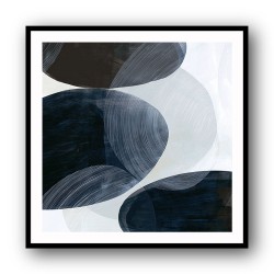 Abstract Minimalist Artwork With Overlapping Ovals 2