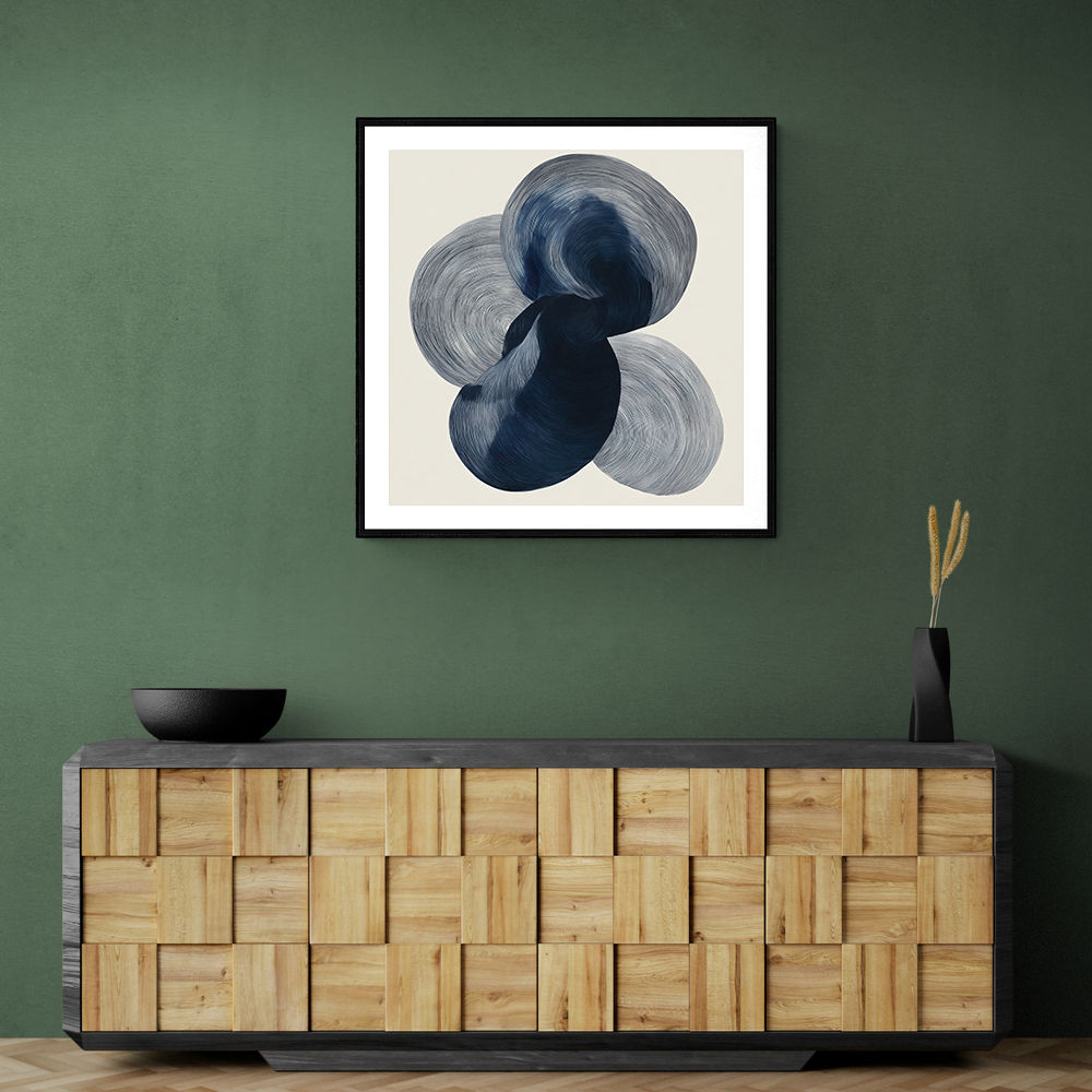 Abstract Minimalist Artwork With Three Large Overlapping Ovals 1 Abstract Minimalist Artwork With Three Large Overlapping Ovals 1