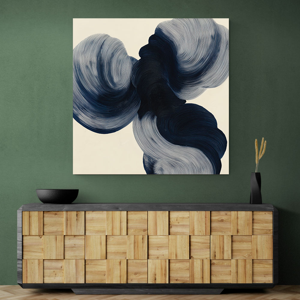 Abstract Minimalist Artwork With Three Large Overlapping Ovals 2 Abstract Minimalist Artwork With Three Large Overlapping Ovals 2