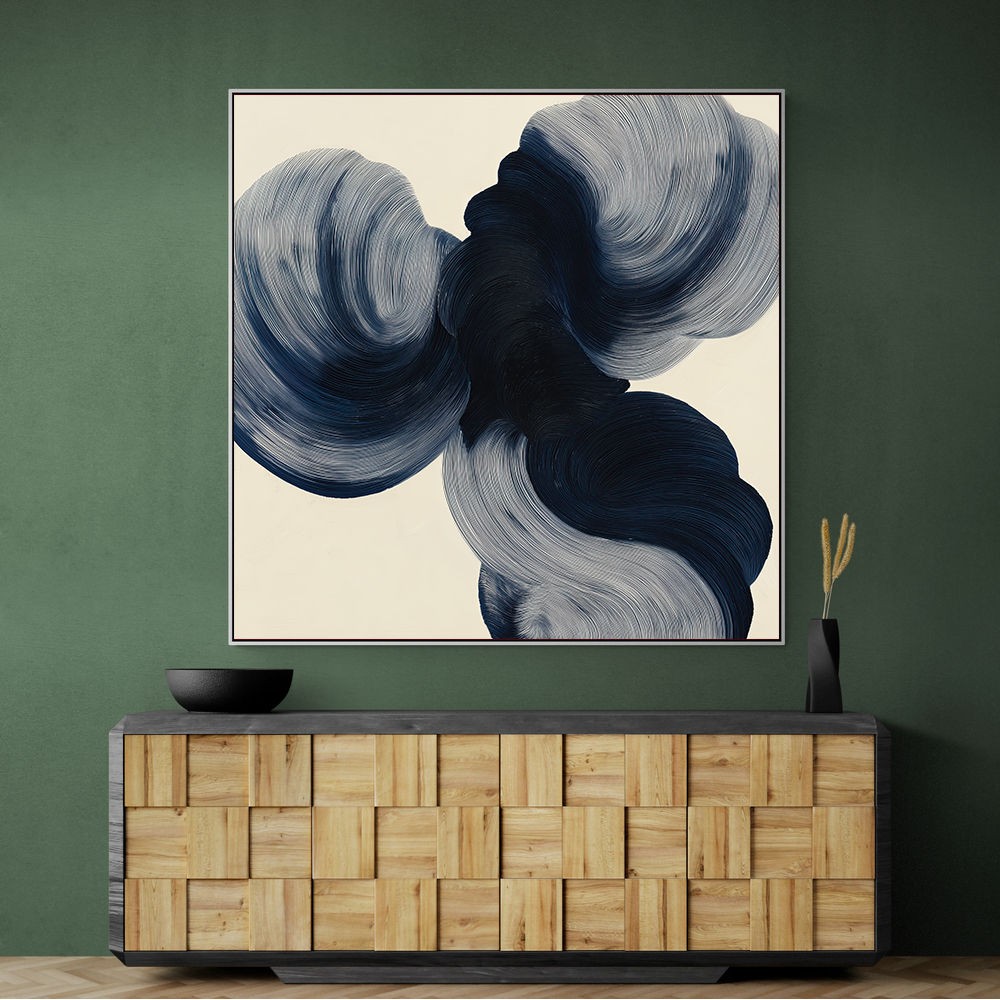 Abstract Minimalist Artwork With Three Large Overlapping Ovals 2 Abstract Minimalist Artwork With Three Large Overlapping Ovals 2