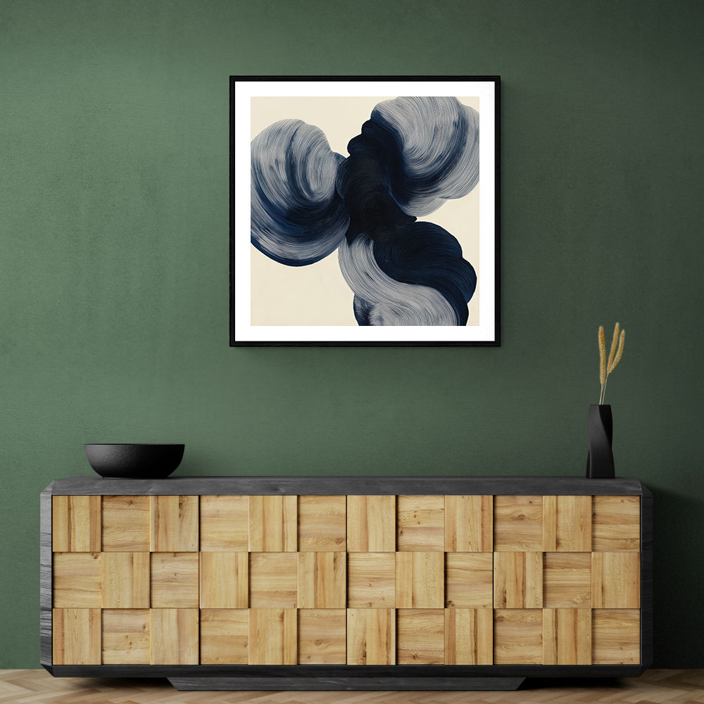 Abstract Minimalist Artwork With Three Large Overlapping Ovals 2 Abstract Minimalist Artwork With Three Large Overlapping Ovals 2