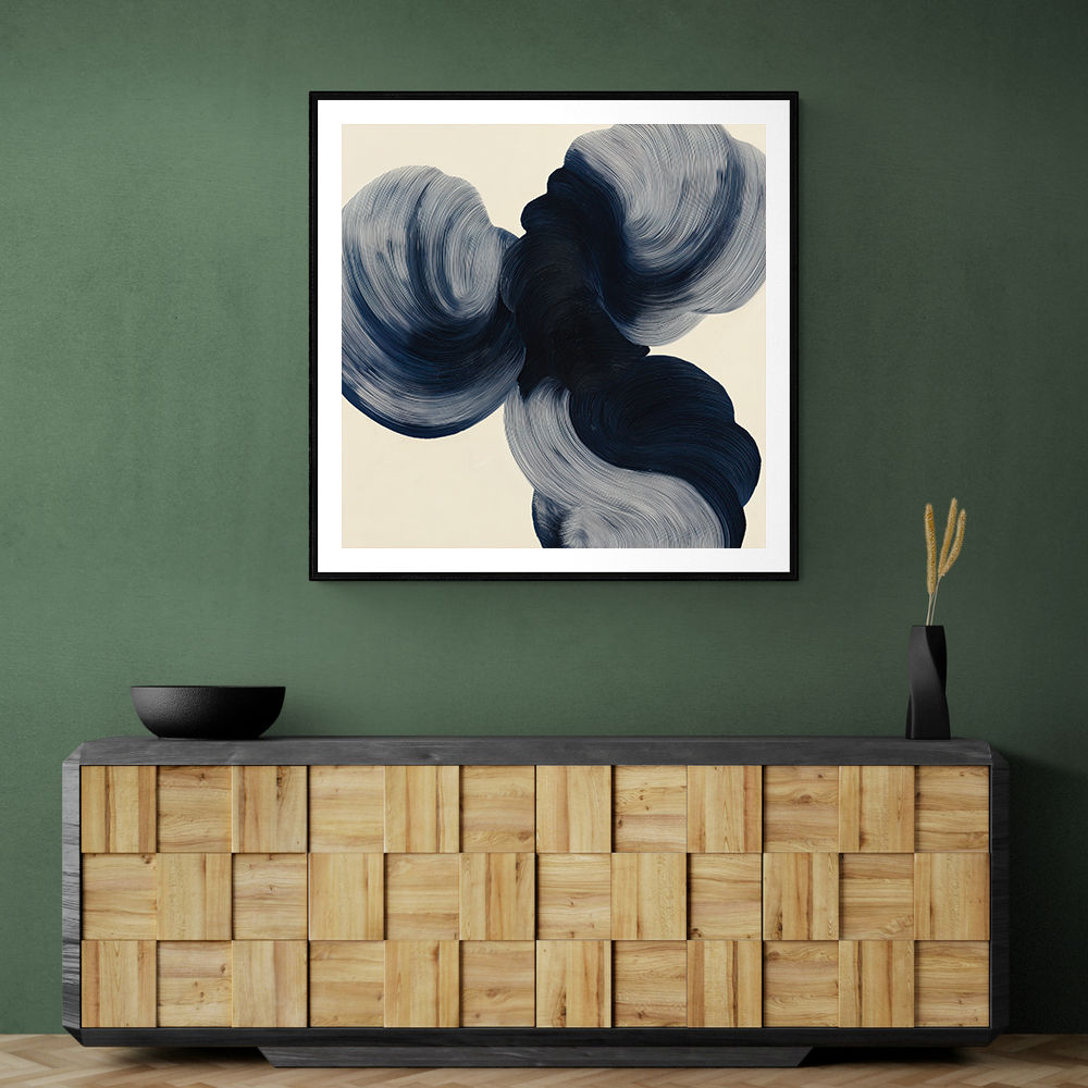 Abstract Minimalist Artwork With Three Large Overlapping Ovals 2 Abstract Minimalist Artwork With Three Large Overlapping Ovals 2