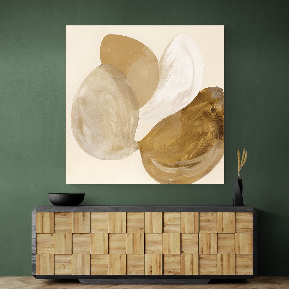 Abstract Minimalist Artwork With Three Large Overlapping Ovals 3 Abstract Minimalist Artwork With Three Large Overlapping Ovals 3