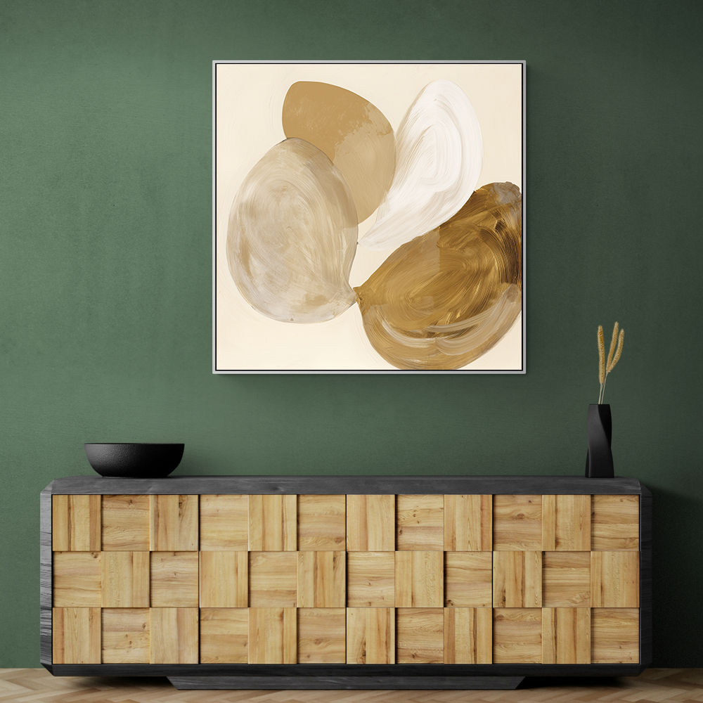 Abstract Minimalist Artwork With Three Large Overlapping Ovals 3 Abstract Minimalist Artwork With Three Large Overlapping Ovals 3