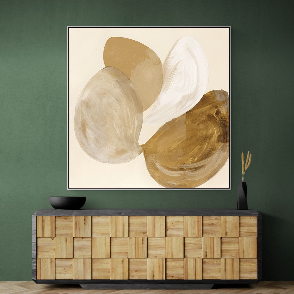 Abstract Minimalist Artwork With Three Large Overlapping Ovals 3 Abstract Minimalist Artwork With Three Large Overlapping Ovals 3