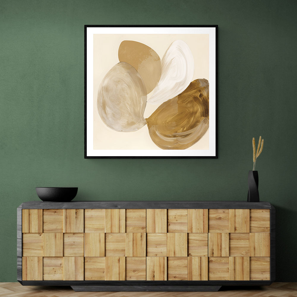Abstract Minimalist Artwork With Three Large Overlapping Ovals 3 Abstract Minimalist Artwork With Three Large Overlapping Ovals 3