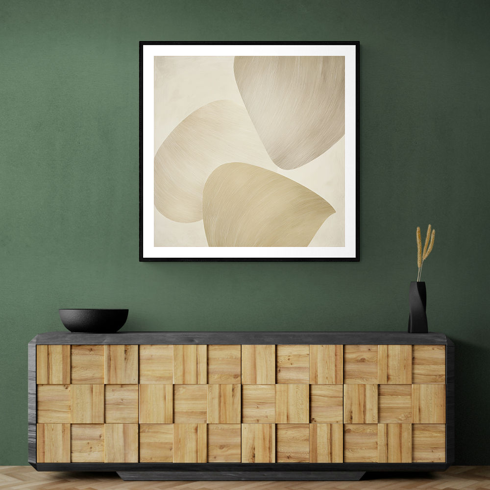 Abstract Minimalist Artwork With Three Large Overlapping Ovals 5 Abstract Minimalist Artwork With Three Large Overlapping Ovals 5