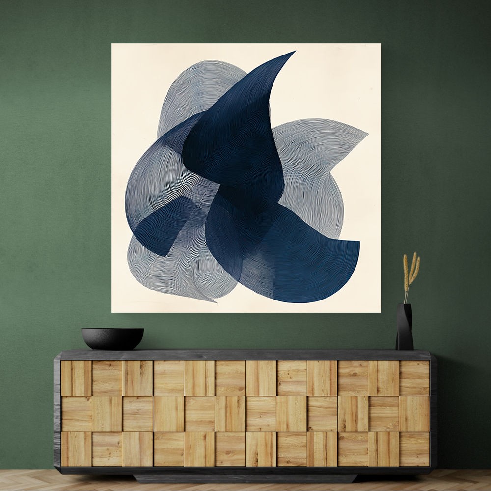 Abstract Minimalist Artwork With Three Large Overlapping Ovals 6 Abstract Minimalist Artwork With Three Large Overlapping Ovals 6