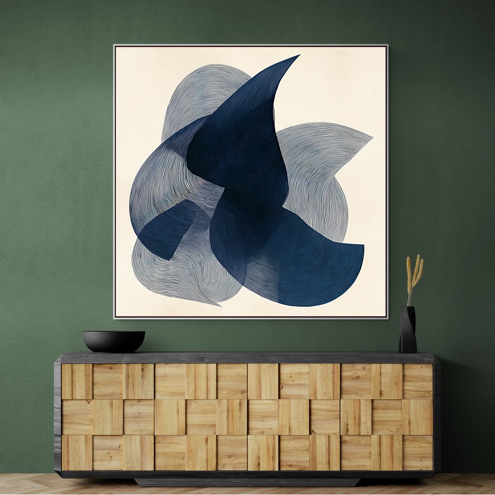 Abstract Minimalist Artwork With Three Large Overlapping Ovals 6 Abstract Minimalist Artwork With Three Large Overlapping Ovals 6