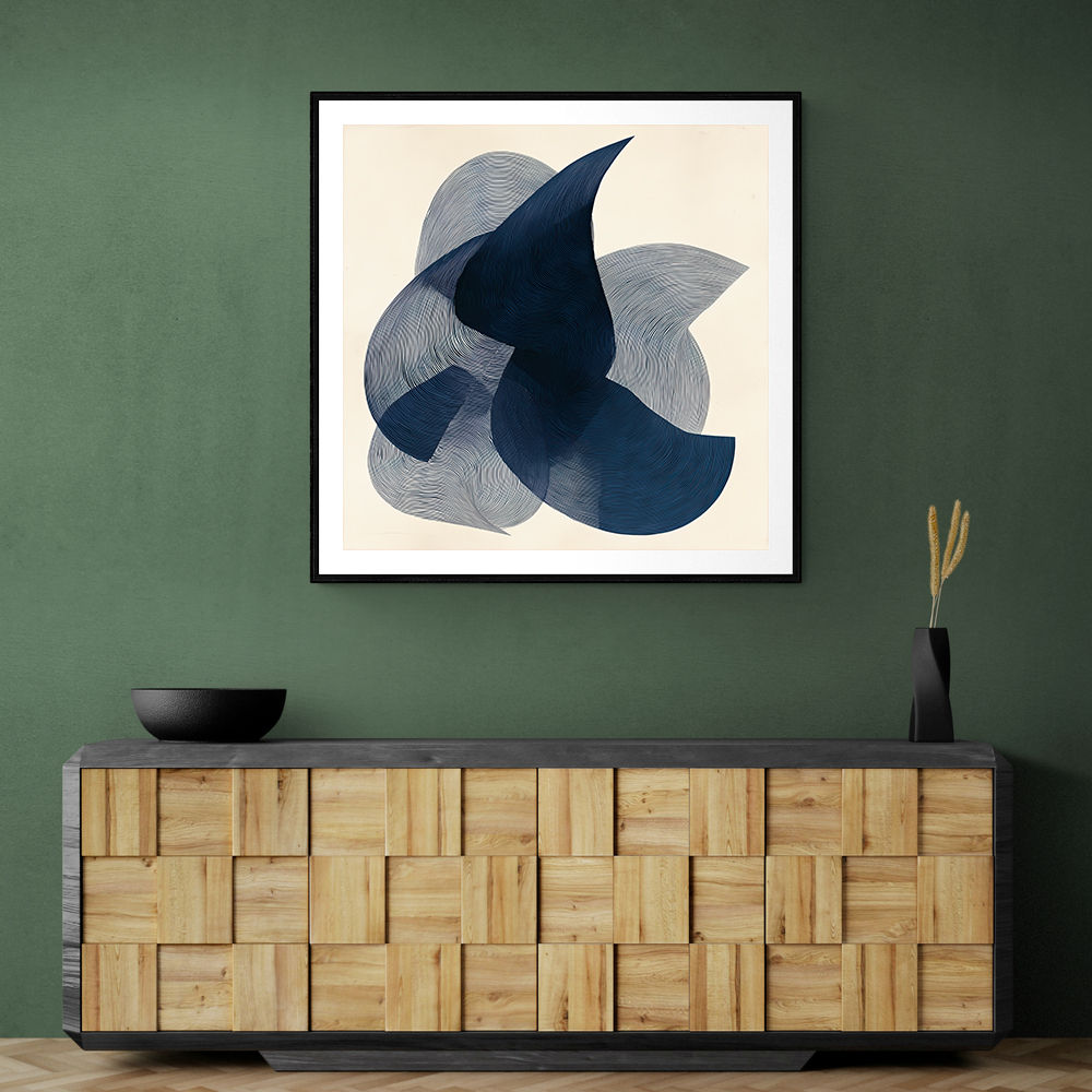 Abstract Minimalist Artwork With Three Large Overlapping Ovals 6 Abstract Minimalist Artwork With Three Large Overlapping Ovals 6