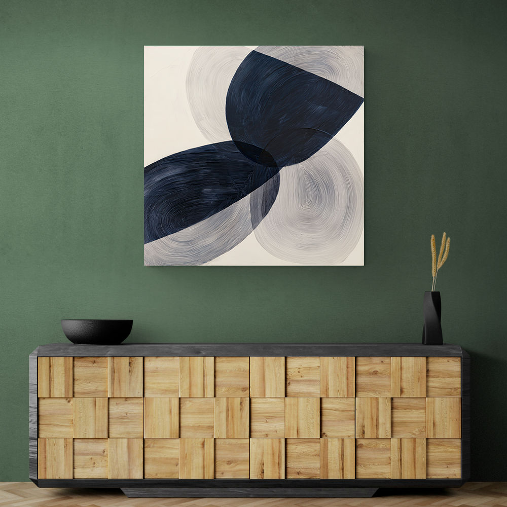 Abstract Minimalist Artwork With Three Large Overlapping Ovals 9 Abstract Minimalist Artwork With Three Large Overlapping Ovals 9