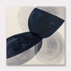 Abstract Minimalist Artwork With Three Large Overlapping Ovals 9