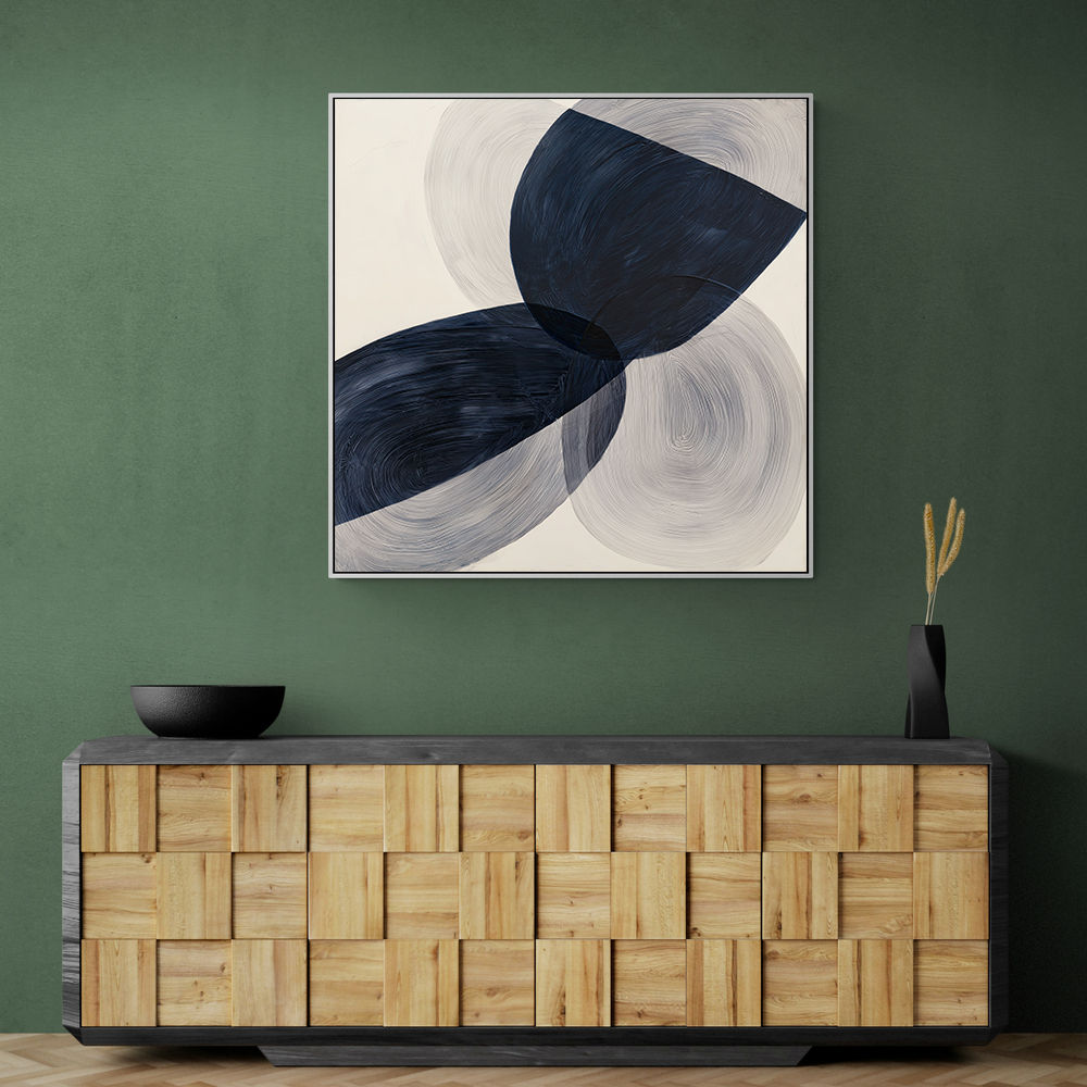 Abstract Minimalist Artwork With Three Large Overlapping Ovals 9 Abstract Minimalist Artwork With Three Large Overlapping Ovals 9