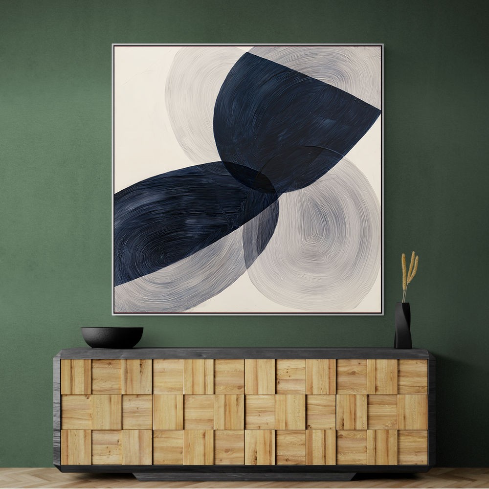 Abstract Minimalist Artwork With Three Large Overlapping Ovals 9 Abstract Minimalist Artwork With Three Large Overlapping Ovals 9