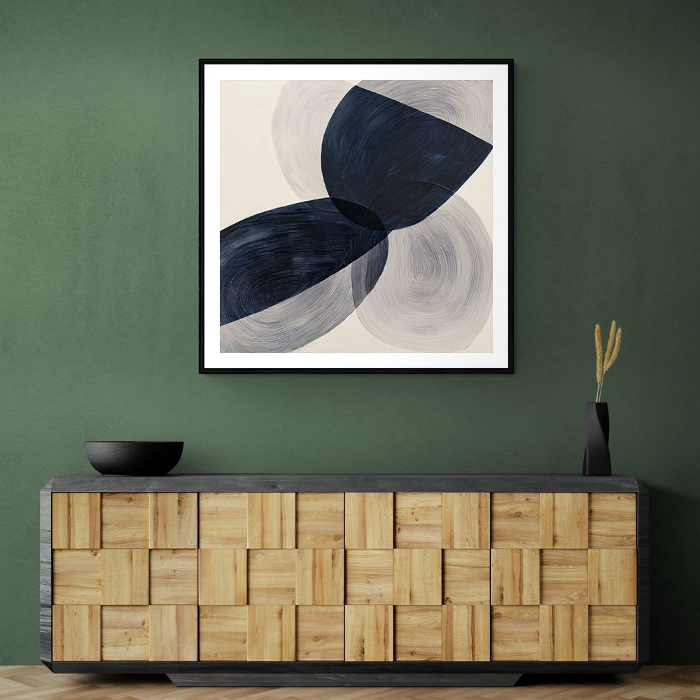 Abstract Minimalist Artwork With Three Large Overlapping Ovals 9 Abstract Minimalist Artwork With Three Large Overlapping Ovals 9