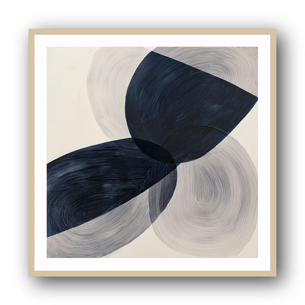 Abstract Minimalist Artwork With Three Large Overlapping Ovals 9 Abstract Minimalist Artwork With Three Large Overlapping Ovals 9
