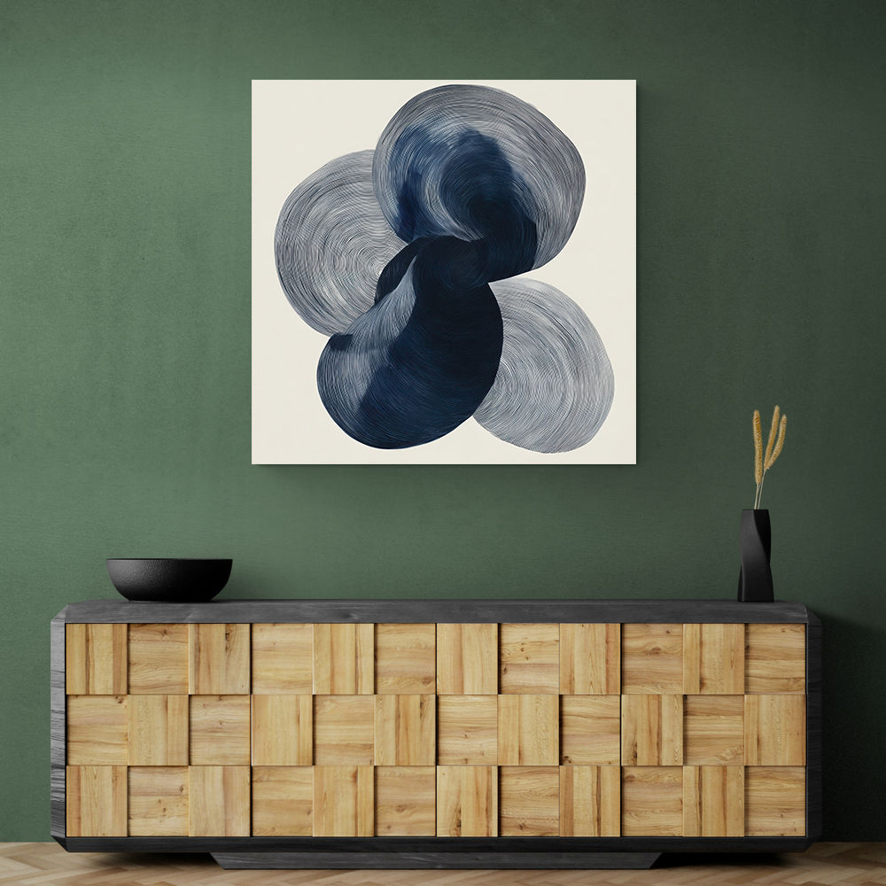 Abstract Minimalist Artwork With Three Large Overlapping Ovals 12 Abstract Minimalist Artwork With Three Large Overlapping Ovals 12