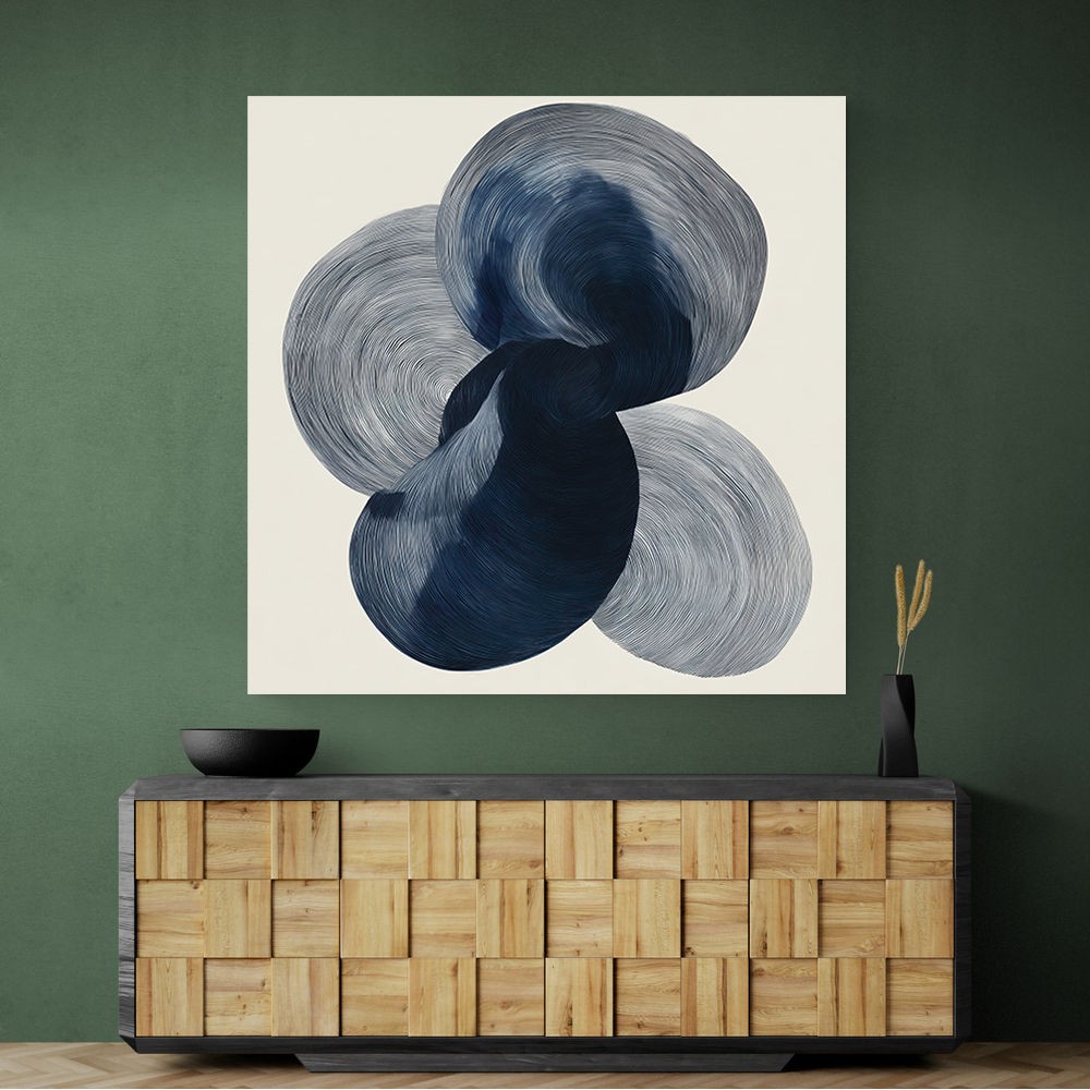 Abstract Minimalist Artwork With Three Large Overlapping Ovals 12 Abstract Minimalist Artwork With Three Large Overlapping Ovals 12