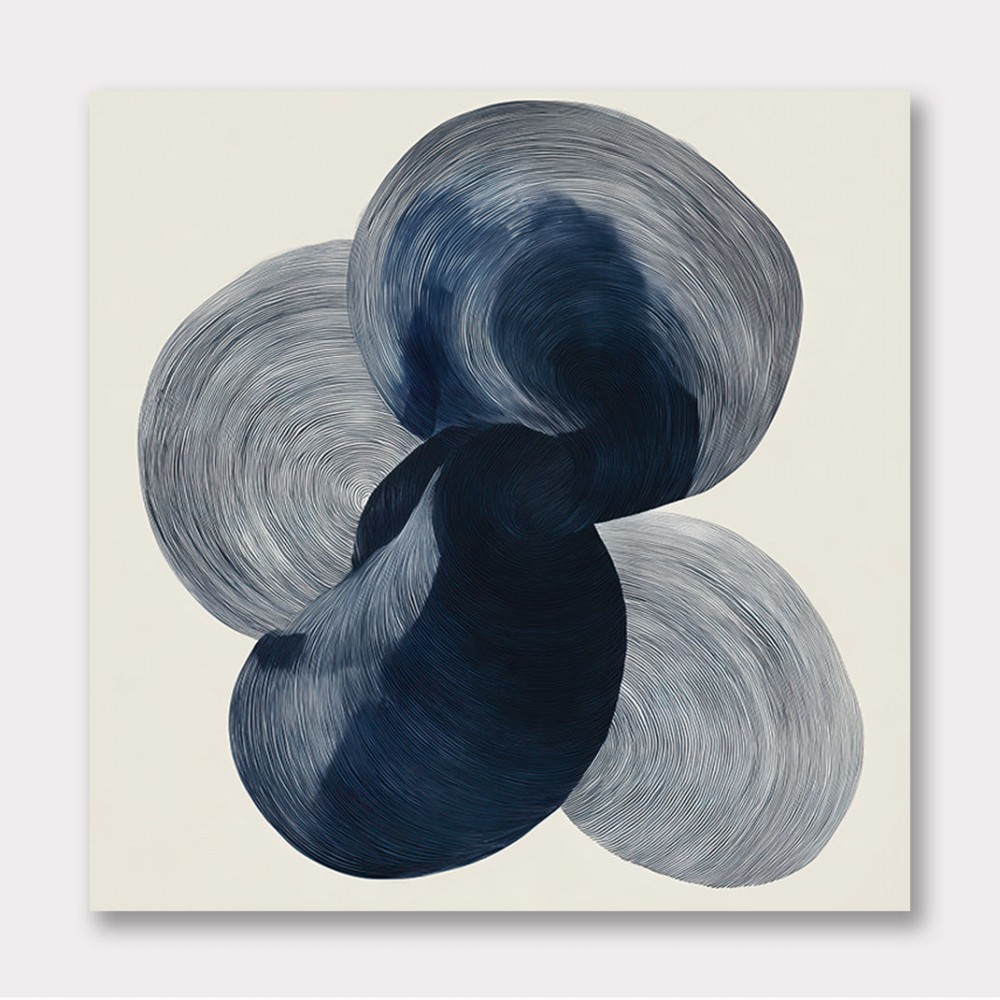 Abstract Minimalist Artwork With Three Large Overlapping Ovals 12 Abstract Minimalist Artwork With Three Large Overlapping Ovals 12