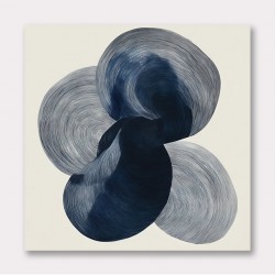 Abstract Minimalist Artwork With Three Large Overlapping Ovals 12