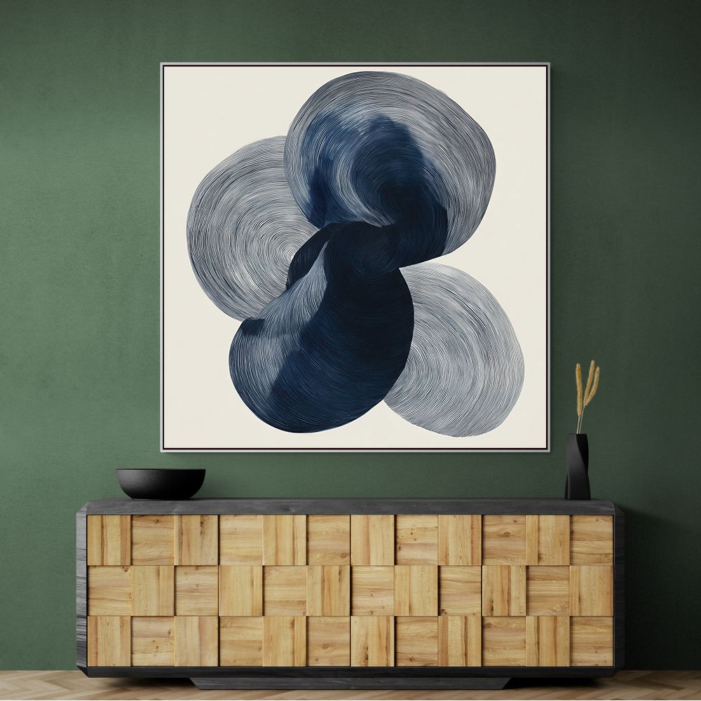 Abstract Minimalist Artwork With Three Large Overlapping Ovals 12 Abstract Minimalist Artwork With Three Large Overlapping Ovals 12