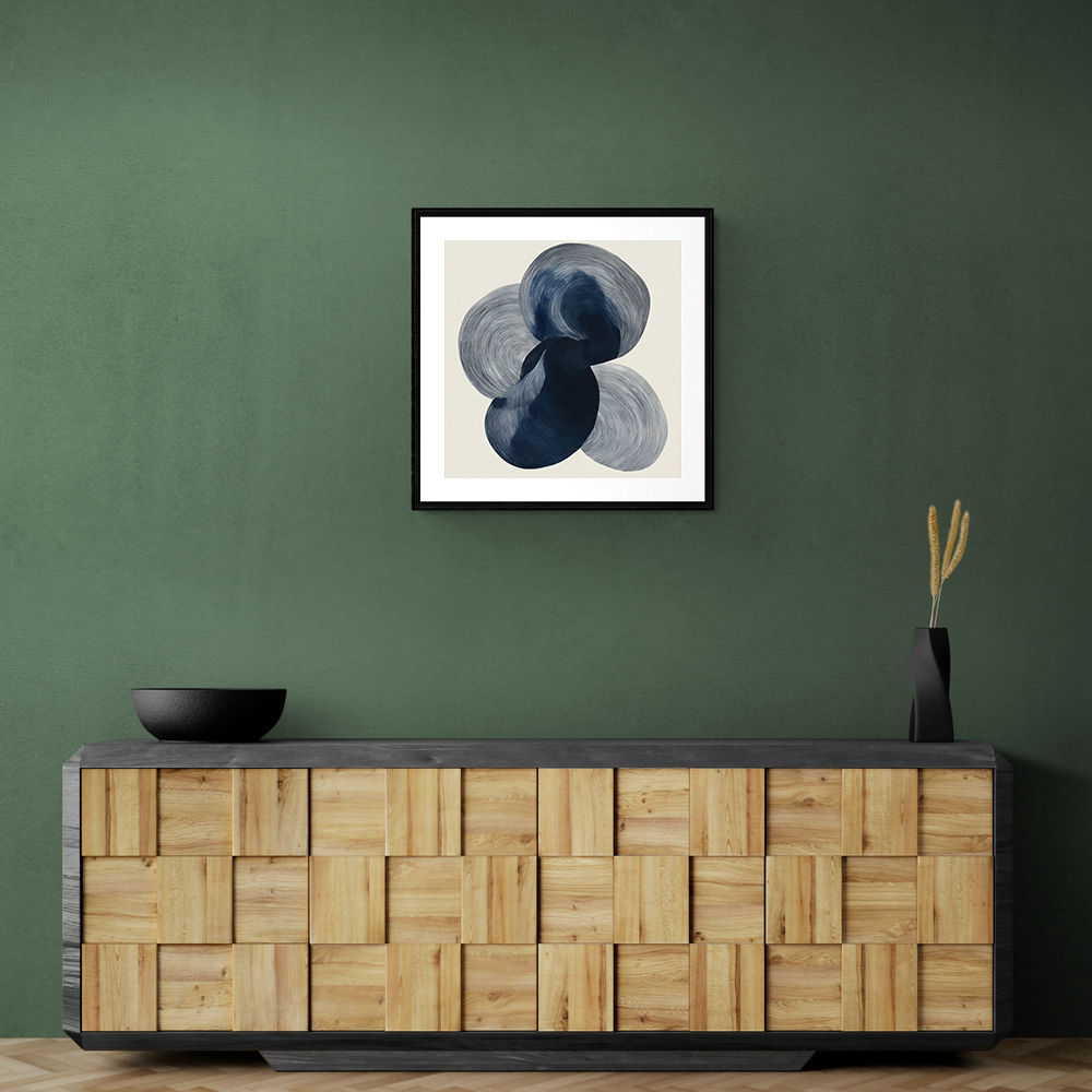 Abstract Minimalist Artwork With Three Large Overlapping Ovals 12 Abstract Minimalist Artwork With Three Large Overlapping Ovals 12