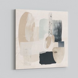 Minimalist Abstract Collage With Overlapping Organic Shapes 1