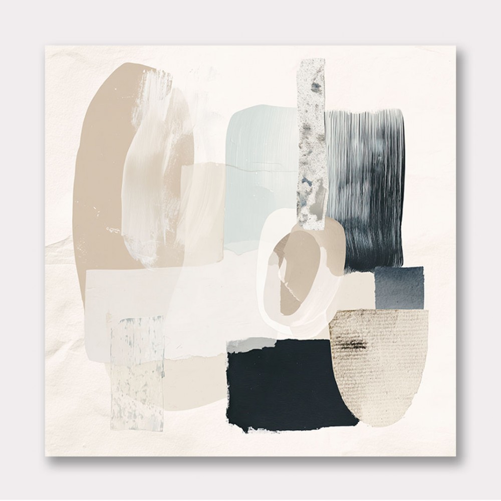 Minimalist Abstract Collage With Overlapping Organic Shapes 1 Minimalist Abstract Collage With Overlapping Organic Shapes 1