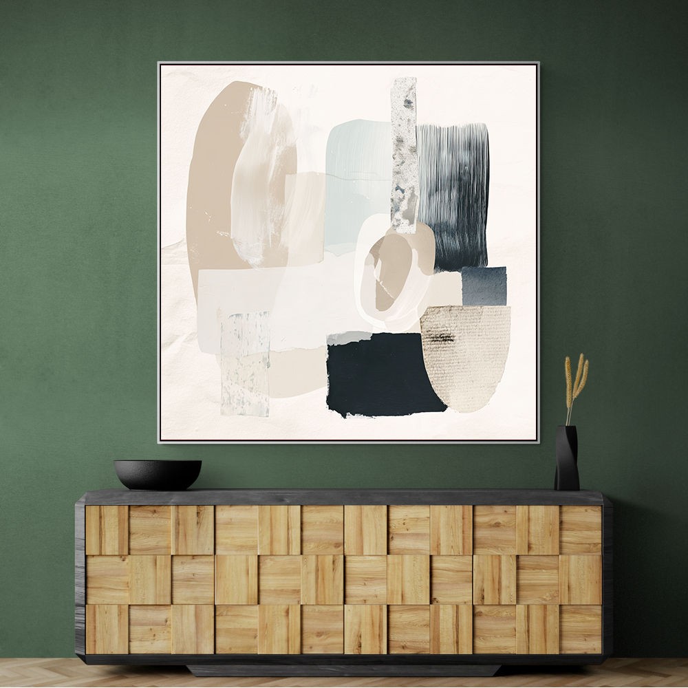 Minimalist Abstract Collage With Overlapping Organic Shapes 1 Minimalist Abstract Collage With Overlapping Organic Shapes 1
