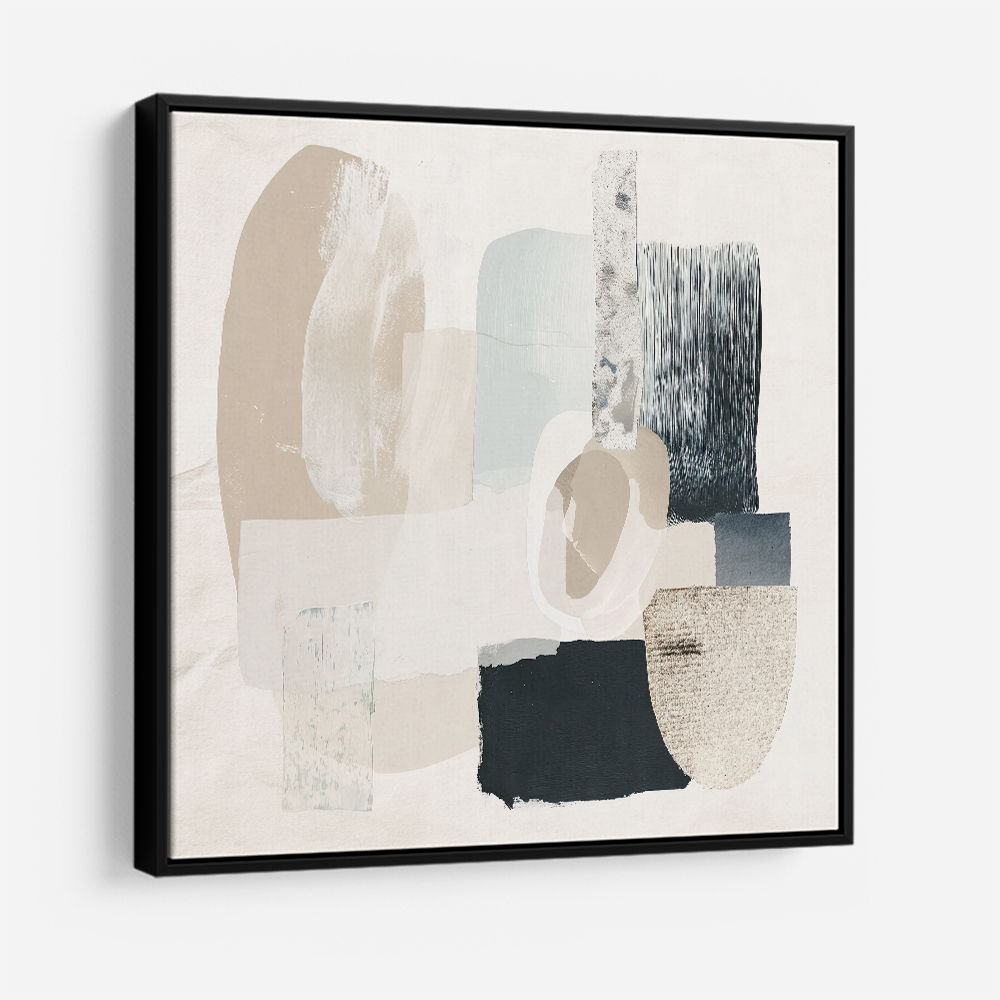 Minimalist Abstract Collage With Overlapping Organic Shapes 1 Minimalist Abstract Collage With Overlapping Organic Shapes 1