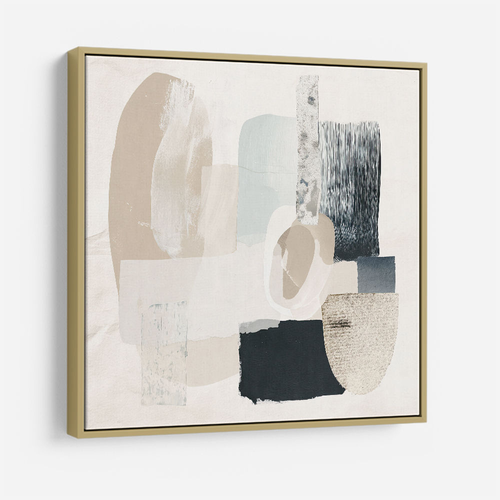 Minimalist Abstract Collage With Overlapping Organic Shapes 1 Minimalist Abstract Collage With Overlapping Organic Shapes 1